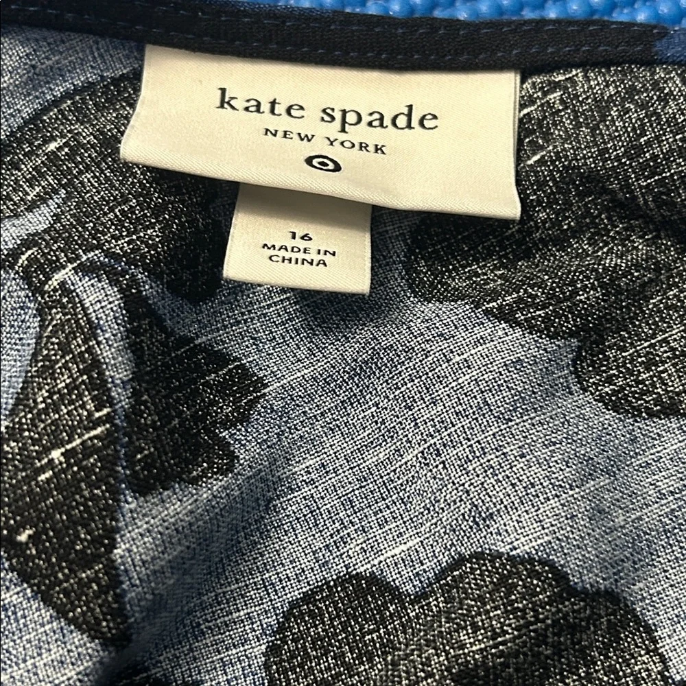 Kate Spade Navy and Black Floral Jumpsuit